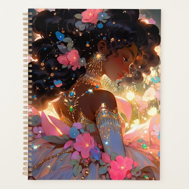 Fantasy Woman African American Art Planer (Vorderseite)