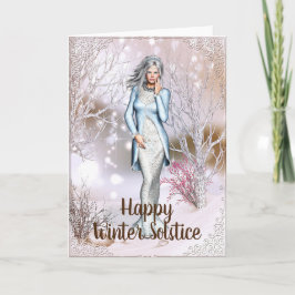 Fantasy Woman Winter Solstice Card Karte