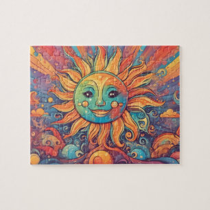 Fantasy World Colorful Sun