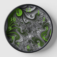 Fantasy World Green and Graue Abstrakte Fraktal Ar