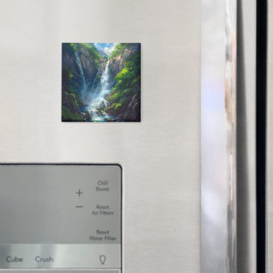 Fantasy World Waterfall Magnet