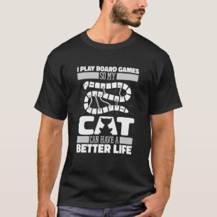 Fantasy-Würfel für Gamer-Katzen-Familie Gaming-R T-Shirt