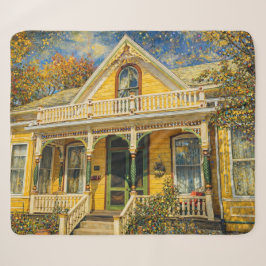 Fantasy Yellow viktorianisches Haus Sherpadecke