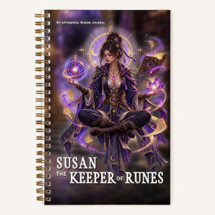 Fantasy-Zauberer-Runen-Abenteuer-Notizbuch Notizbuch