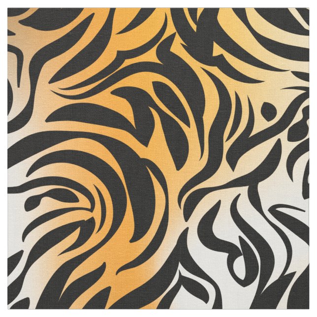 Fantasy Zebra Tiger Print Stoff (Nahaufnahme)