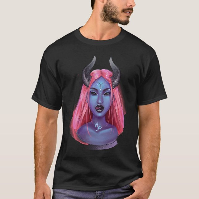 Fantasy Zodiac Capricorn T-Shirt (Vorderseite)