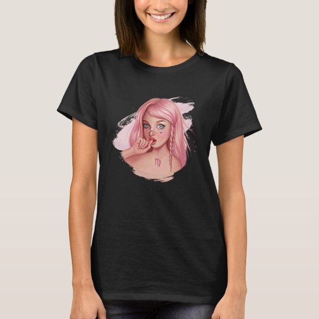 Fantasy Zodiac Virgo T-Shirt (Vorderseite)