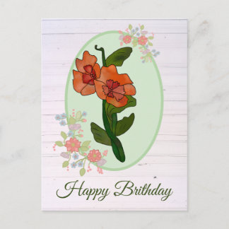 Fantasyblume Postkarte