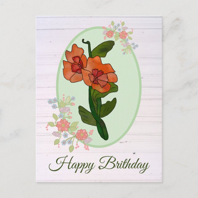Fantasyblume Postkarte (Vorderseite)