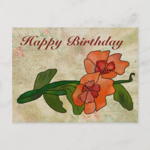 Fantasyblume Postkarte