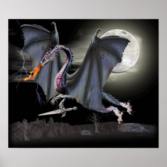 Fantasydrache Poster (Vorne)
