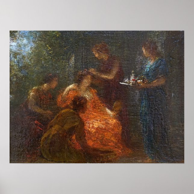 Fantin-Latour - die Toilette der Venus Poster (Vorne)