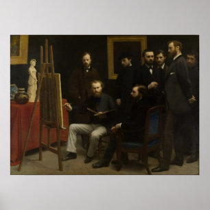 Fantin-Latour - Ein Atelier in Les Batignolles Poster