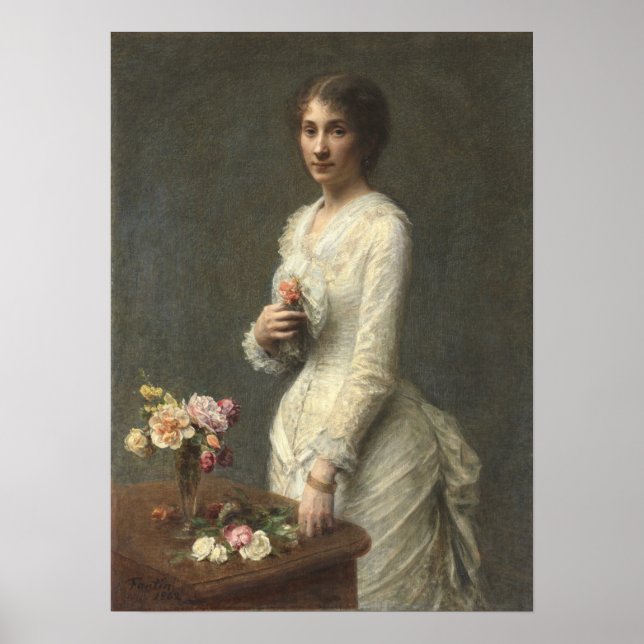 Fantin-Latour - Frau Lerolle Poster (Vorne)