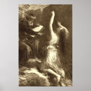 Fantin-Latour - Parsifal Akt II Evokation Kundry Poster