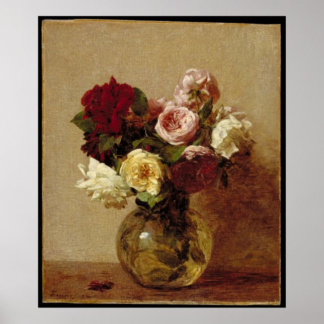 Fantin-Latour-Rose Poster (Vorne)