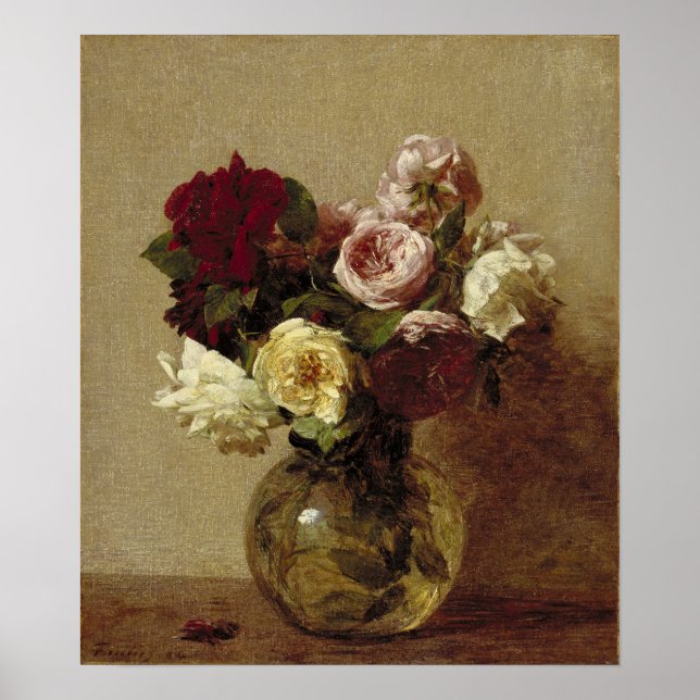 Fantin-Latour - Rose Poster (Vorne)