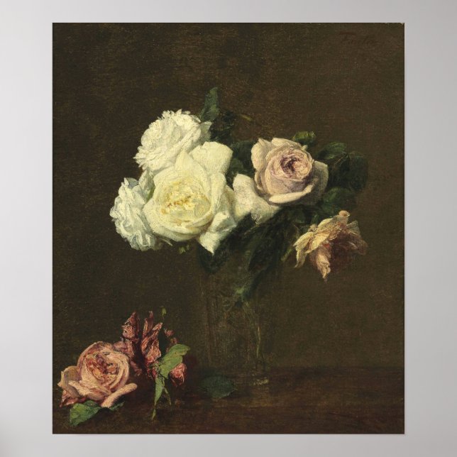 Fantin-Latour - Rose Poster (Vorne)