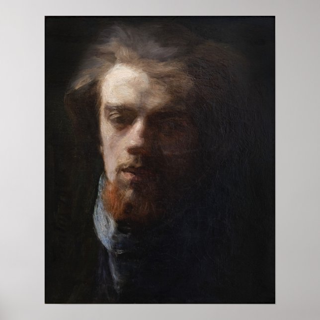 Fantin-Latour - Selbstportrait Poster (Vorne)