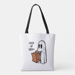 Fantôme avec sac à coller ou traiter Sac fourre-to