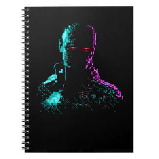Fantôme dans les fils carnet d'art ASCII