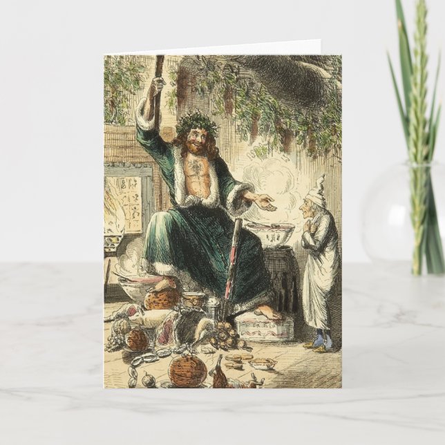 Fantôme de cadeau de Noël une carte de chant de (Devant)