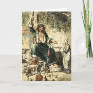 Fantôme de cadeau de Noël une carte de chant de