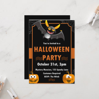 Fantôme Halloween Anniversaire Invitation Spooktac