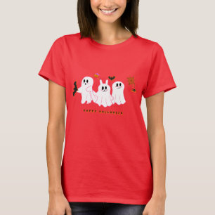 Fantômes Drôle Poser Pour Une Photo T-Shirt Femme