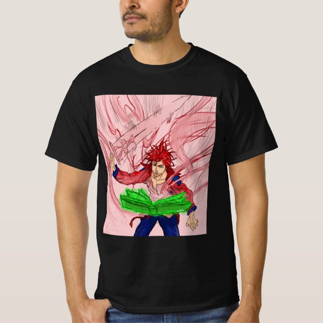 Fanzell Kruger - Schwarzes Klee T-Shirt (Vorderseite)
