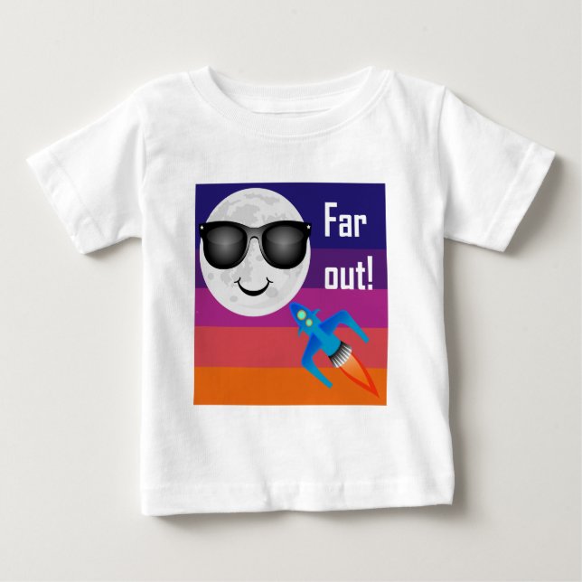 Far Out Design - Baby Fine Jersey T - Shirt (Vorderseite)