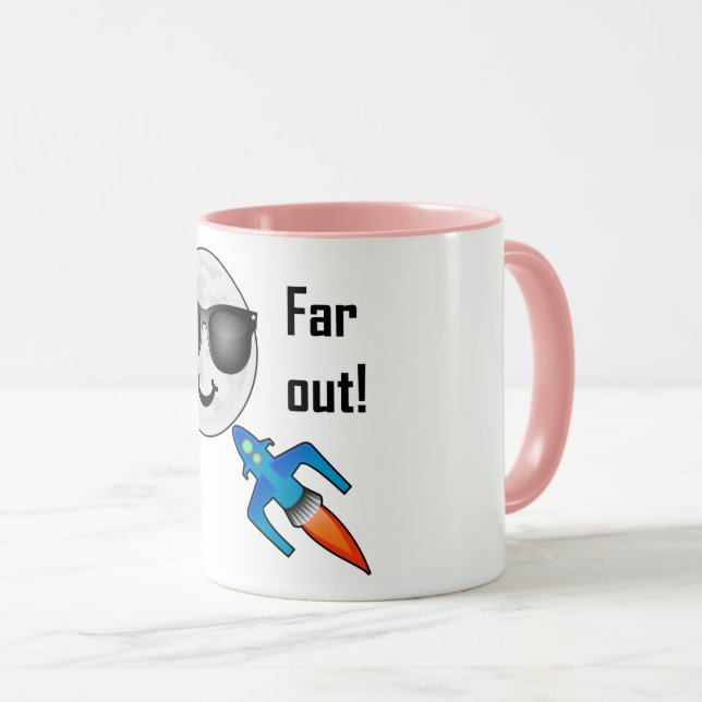 Far Out Design - Combo-Tasse Tasse (VorderseiteRechts)