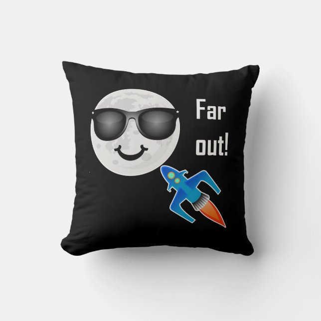 Far Out Design - Coussin 16" x 16" (Recto)