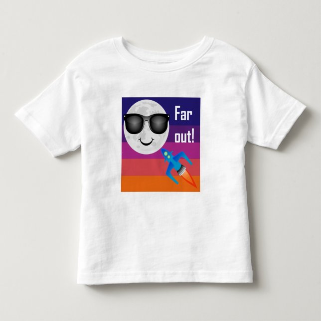 Far Out Design - Kleinkind Fine Jersey T - Shirt (Vorderseite)