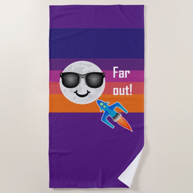 Far Out Design - Strandhandtuch (Vorderseite)