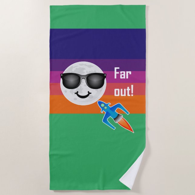 Far Out Design - Strandhandtuch (Vorderseite)