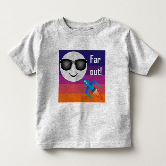 Far Out Design - Toddler Fine Jersey T-Shirt (Devant)