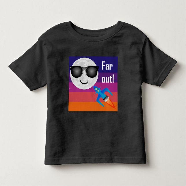 Far Out Design - Toddler Fine Jersey T-Shirt (Devant)