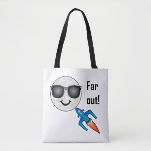 Far-out-Design - Volldrucktasche, Mittel Tasche