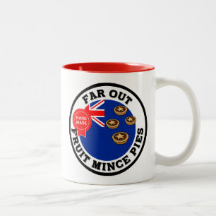 Far out New Zealand Obstminzpies Zweifarbige Tasse