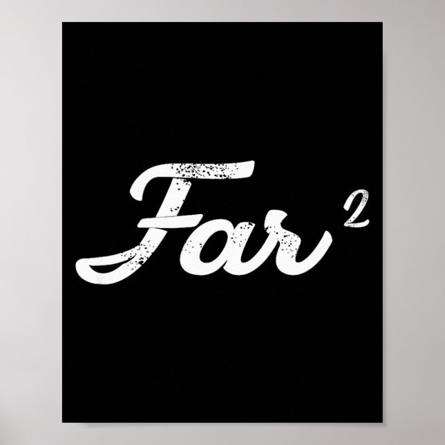Far Squared Farfar Swedish Or Danish Grandpa Funny Poster (Vorne)
