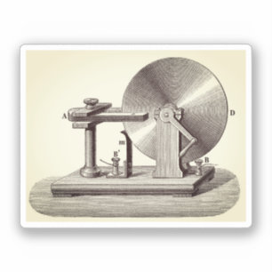Faraday-Scheibengenerator Aufkleber