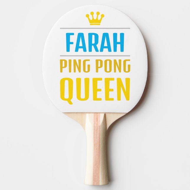 Farah Tischtennis Schläger (Vorderseite)
