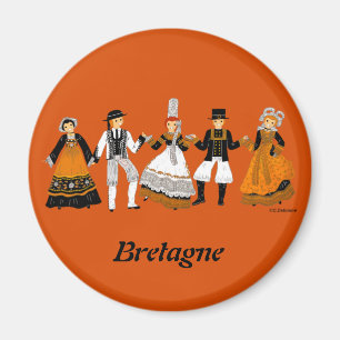 Farandole de Bretagne, Frankreich Magnet