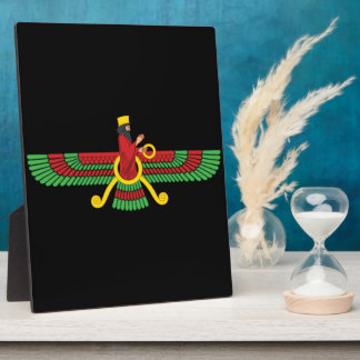 Faravahar-Symbol Fotoplatte
