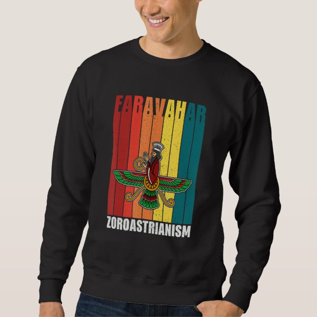 Faravahar Zoroastrianism Zarathustra Symbol philos Sweatshirt (Vorderseite)