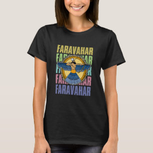 Faravahar Zoroastrianism Zarathustra Symbol philos T-Shirt