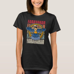 Faravahar Zoroastrianism Zarathustra Symbol philos T-Shirt