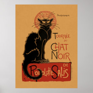 Farb-Lithografie der Tournée du Chat Noir Poster