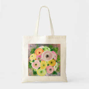 Farb Ranunculus Bouquet Originelle Malerei Tragetasche